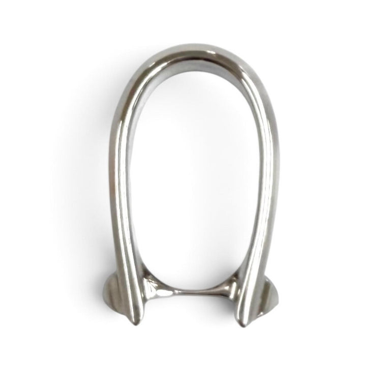 Excellent HERMES Ring ring Ring Jockey Double Silver metal Women