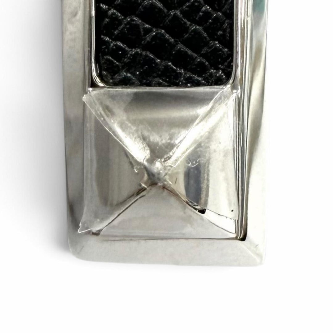 Excellent HERMES Ring ring Ring Jockey Double Silver metal Women