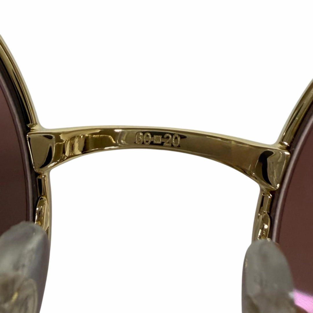 Pristine Cartier sunglasses PANTHERE Round Half-Rim gold Women CT0149S