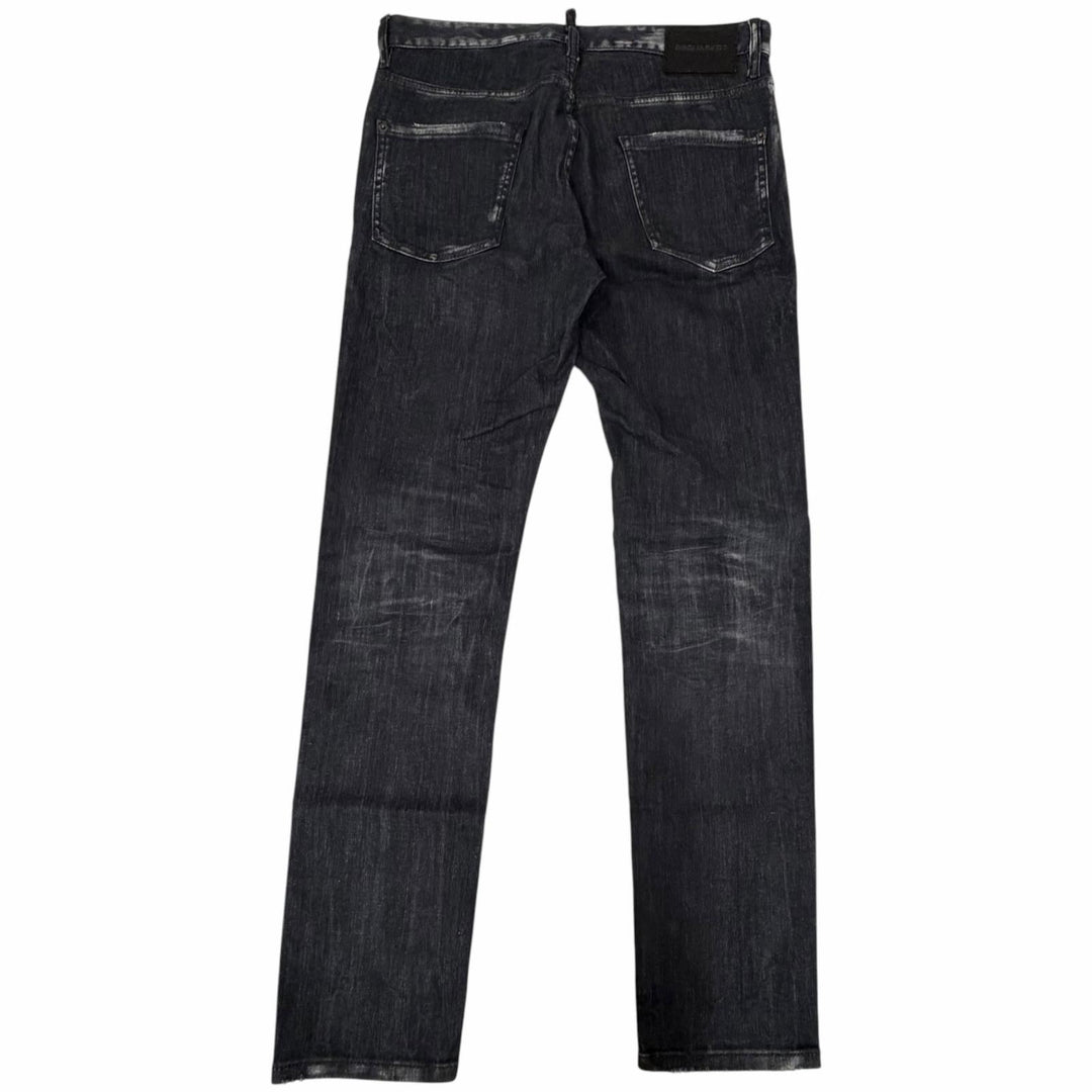 Discounted Great DSQUARED2 Denim pants Cooi Guy Jean skinny black cotton mens 48 S74LB1474