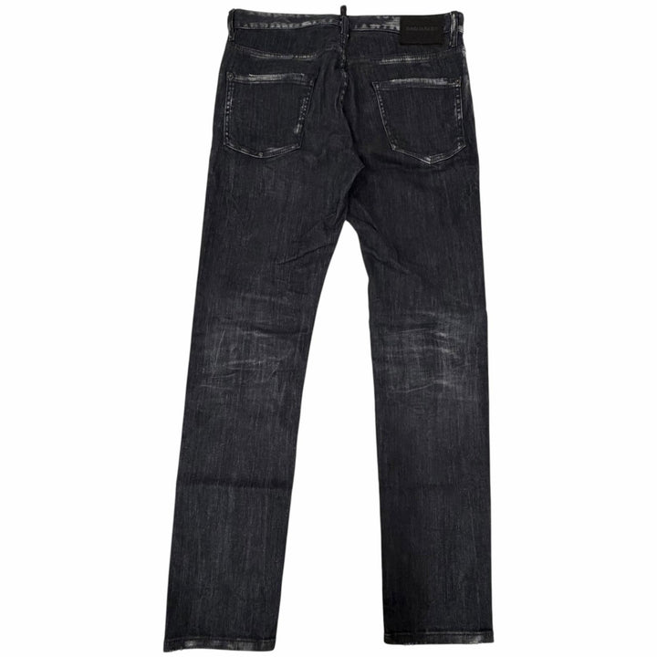 Discounted Great DSQUARED2 Denim pants Cooi Guy Jean skinny black cotton mens 48 S74LB1474