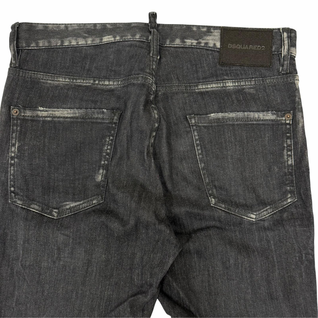 Discounted Great DSQUARED2 Denim pants Cooi Guy Jean skinny black cotton mens 48 S74LB1474