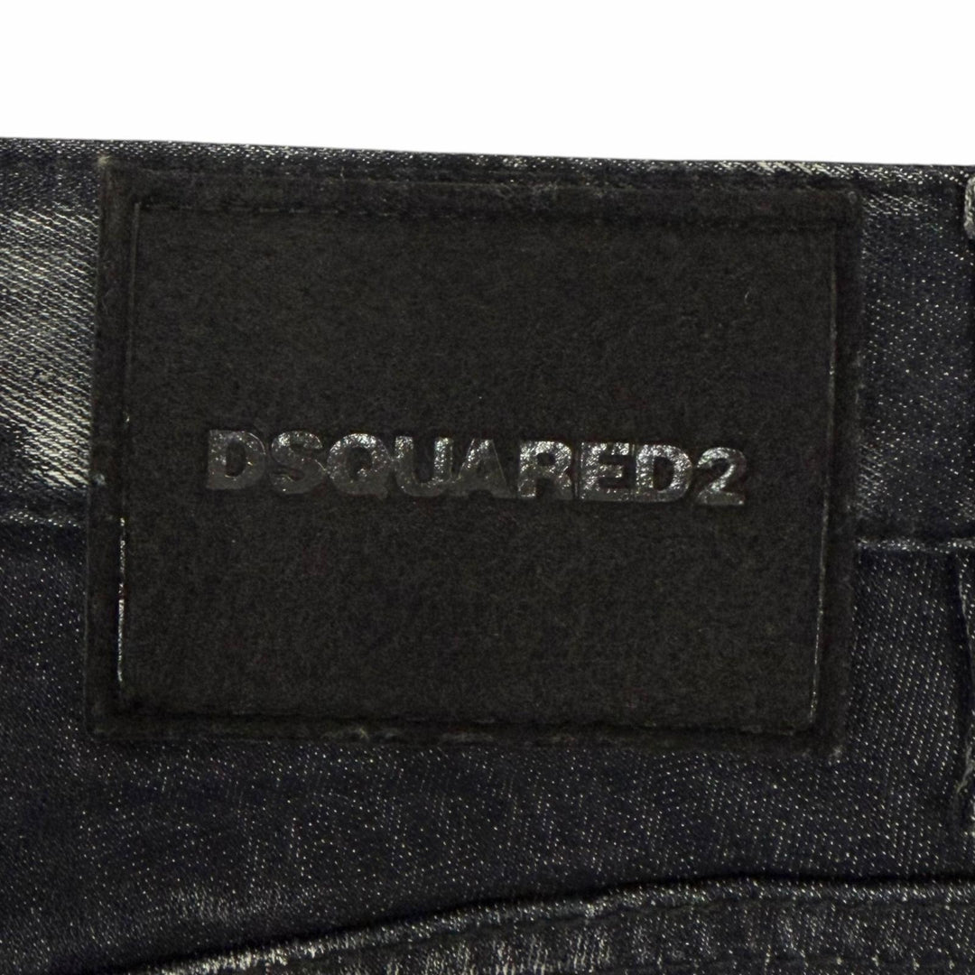 Discounted Great DSQUARED2 Denim pants Cooi Guy Jean skinny black cotton mens 48 S74LB1474