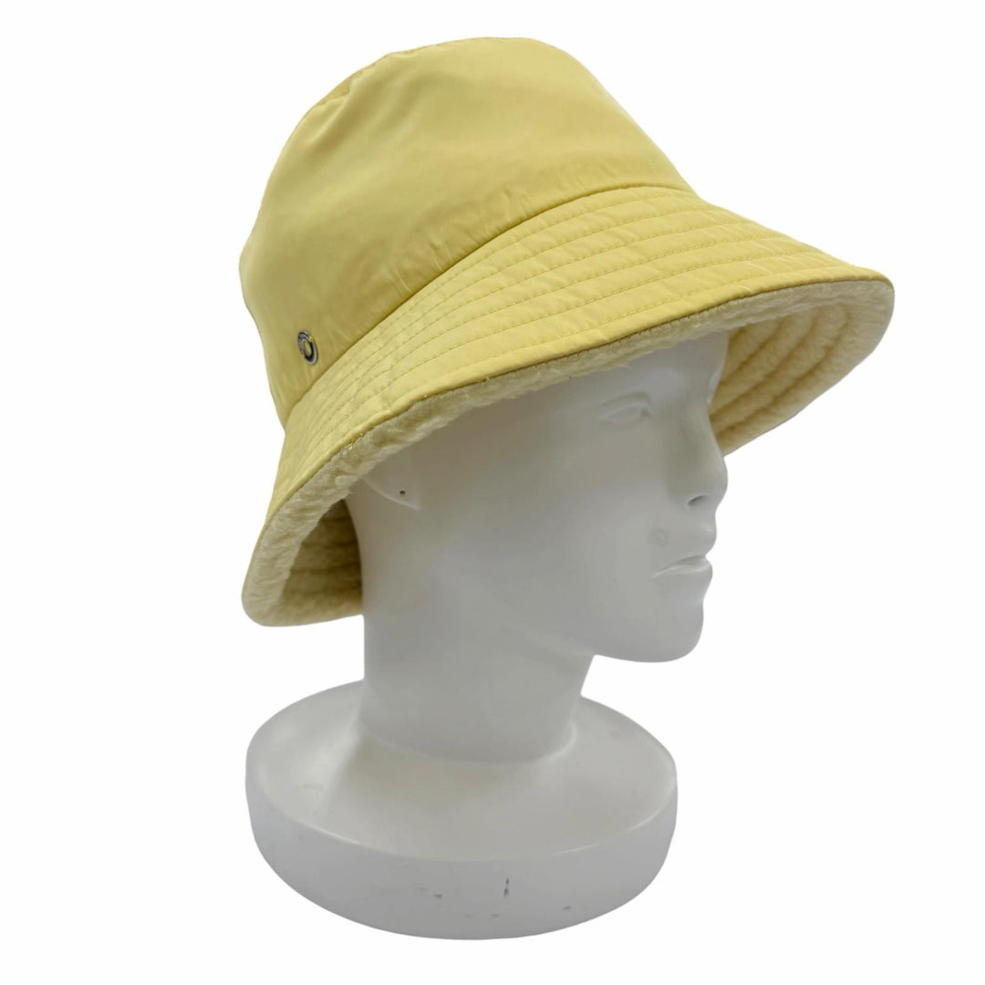 Great Loro Piana hat Zita Reversible Bucket Hat yellow cashmere Women L