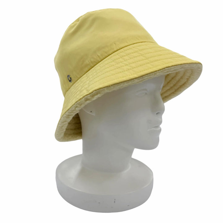 Great Loro Piana hat Zita Reversible Bucket Hat yellow cashmere Women L