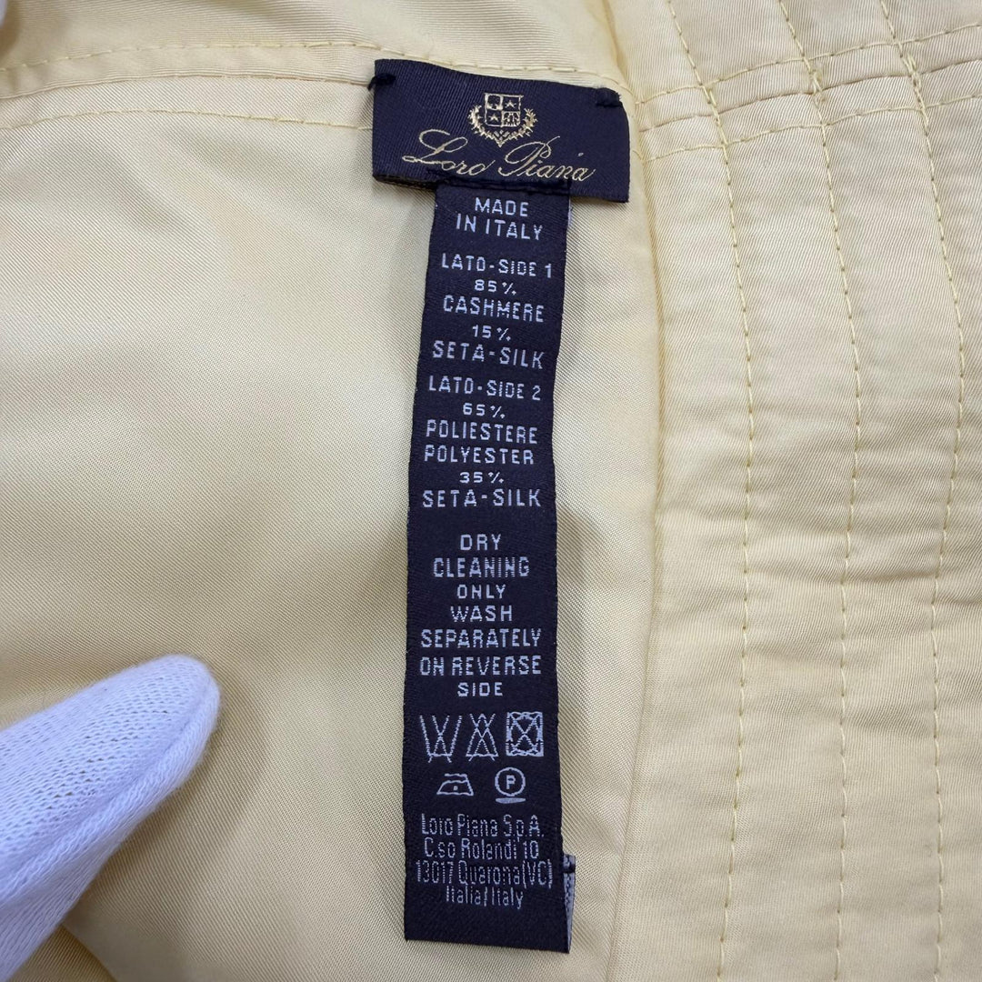 Great Loro Piana hat Zita Reversible Bucket Hat yellow cashmere Women L