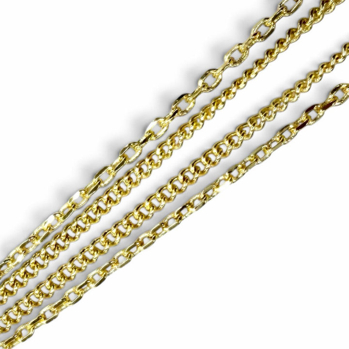 Excellent DIOR Necklace Petit CD Double Necklace Rhinestone Star Charm gold