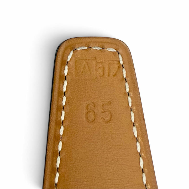 Great HERMES belt Margiela era Mini Constance H reversible leather 65