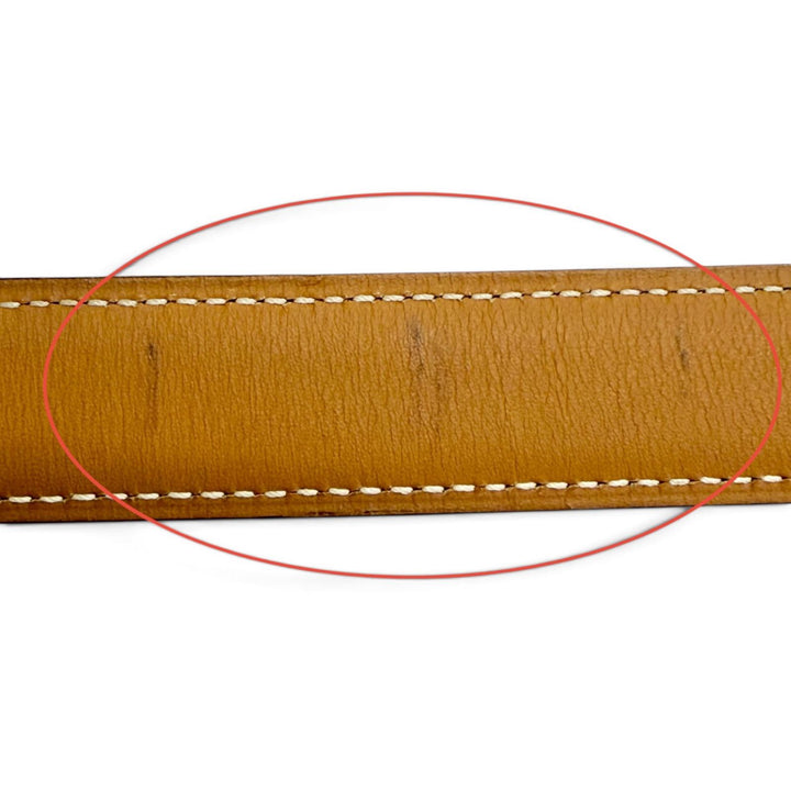 Great HERMES belt Margiela era Mini Constance H reversible leather 65