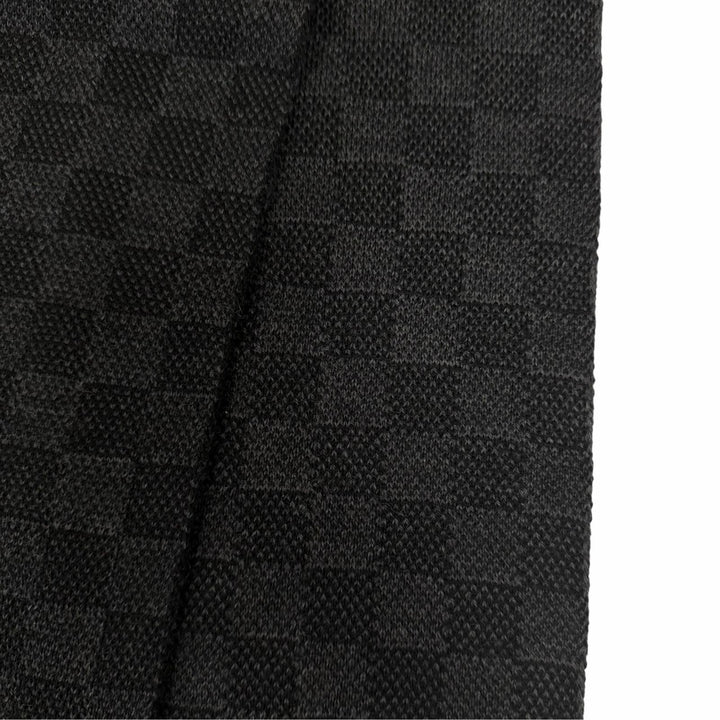 Great LOUIS VUITTON Scarf Echarpe Petit Damier black wool