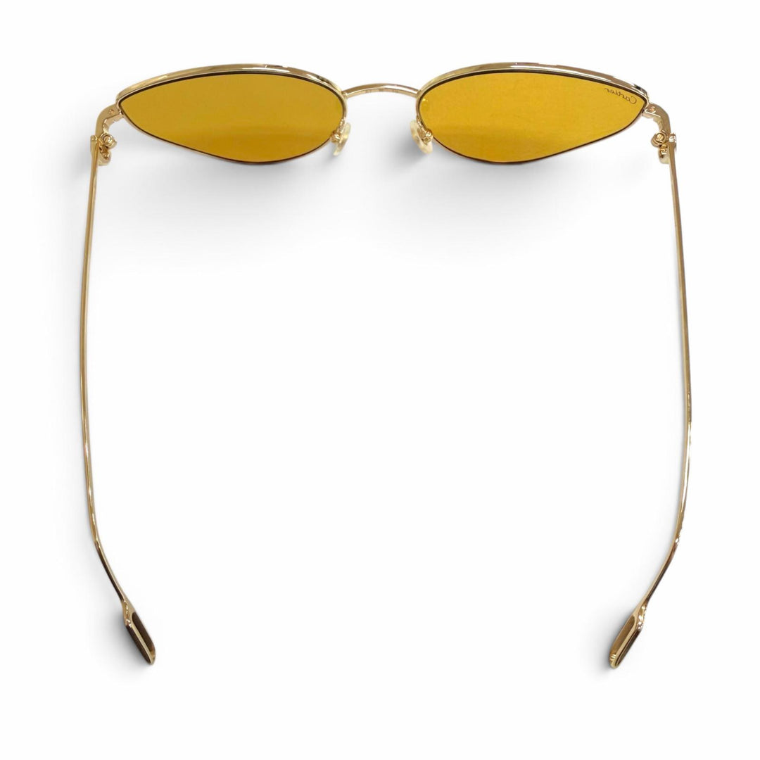 Pristine Cartier sunglasses Première de Cartier 2C Decor Cat's Eye gold CT0155S