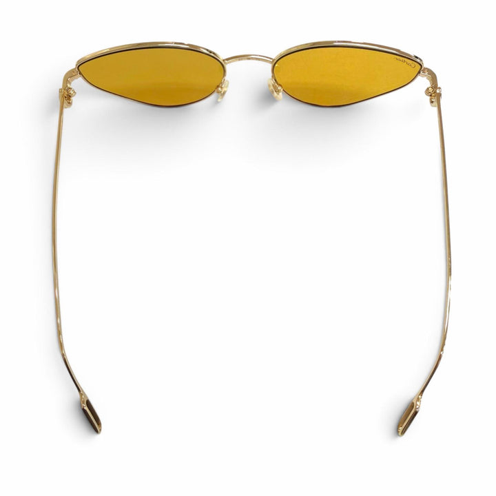 Pristine Cartier sunglasses Première de Cartier 2C Decor Cat's Eye gold CT0155S