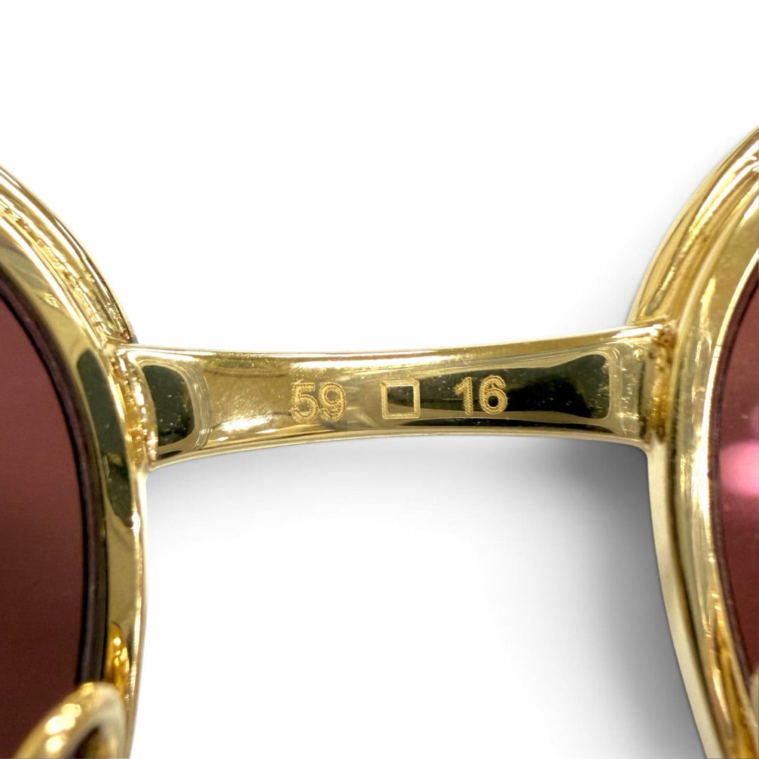 Pristine Cartier sunglasses PANTHERE de Cartier Cat's Eye gold Women CT0124S