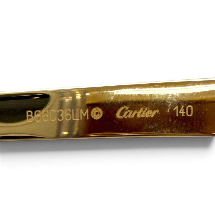 Pristine Cartier sunglasses PANTHERE de Cartier Cat's Eye gold Women CT0124S