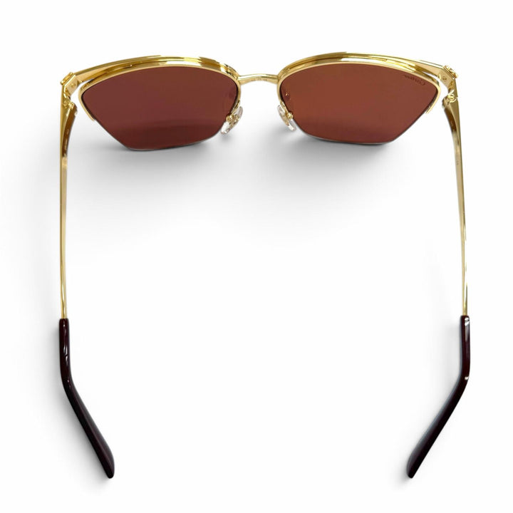 Pristine Cartier sunglasses PANTHERE de Cartier Cat's Eye gold Women CT0124S