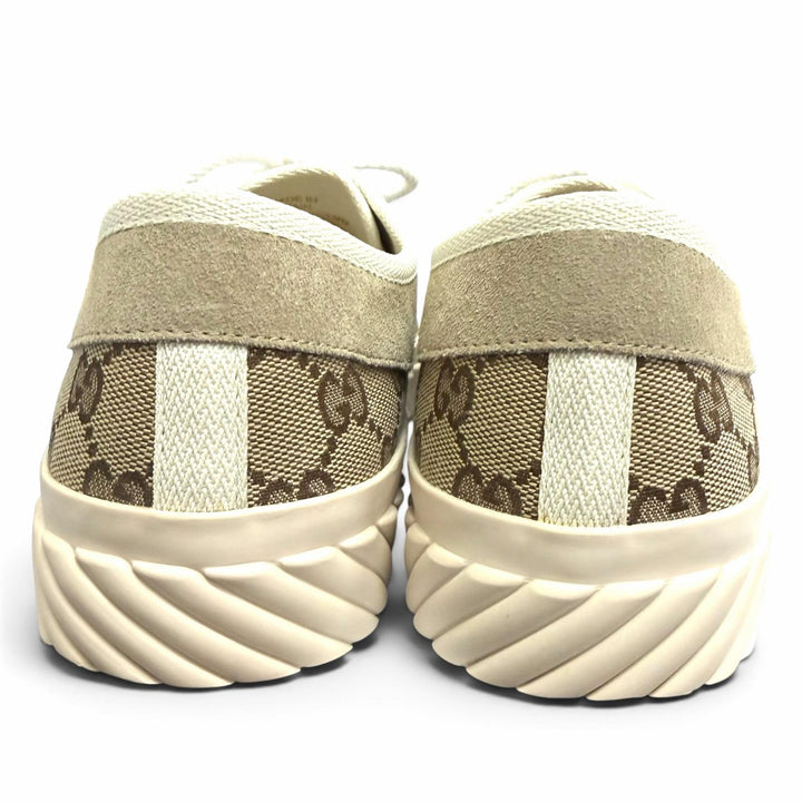 Excellent GUCCI Low cut sneakers beige GG canvas mens 8 738992