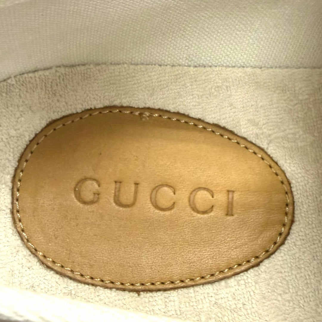 Excellent GUCCI Low cut sneakers beige GG canvas mens 8 738992