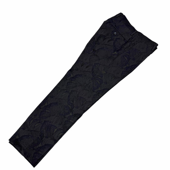 Great DOLCE&GABBANA suit MARTINI Leaf Embroidery Single Navy