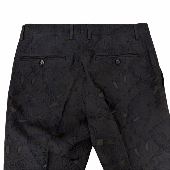 Great DOLCE&GABBANA suit MARTINI Leaf Embroidery Single Navy