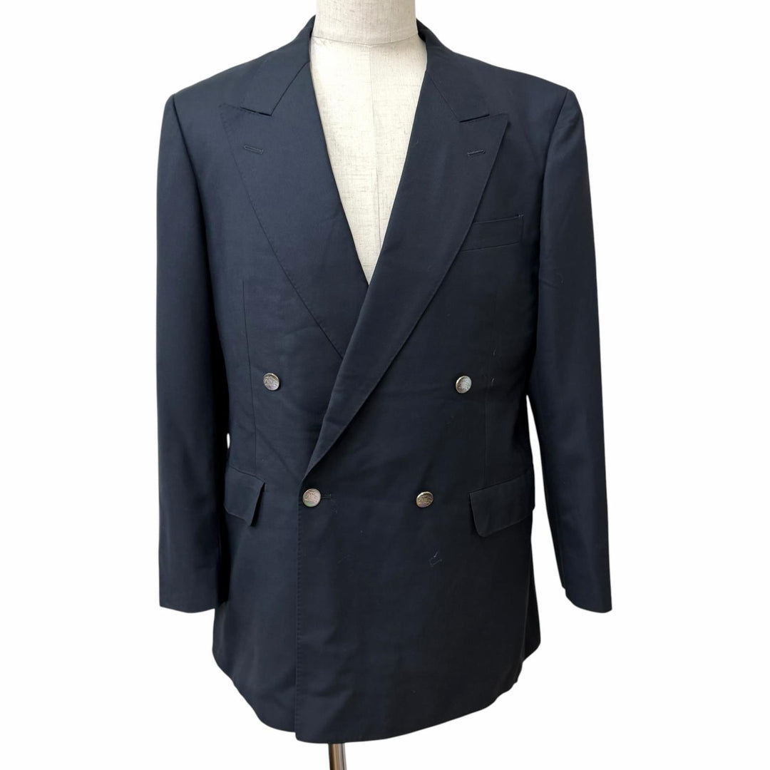 Excellent Burberrys suit PRESTIGE COLLECTION Double Navy system
