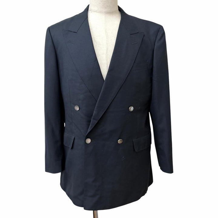 Excellent Burberrys suit PRESTIGE COLLECTION Double Navy system