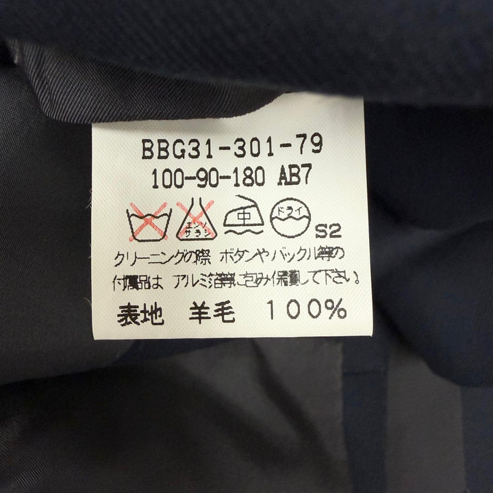 Excellent Burberrys suit PRESTIGE COLLECTION Double Navy system