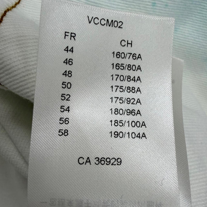 Excellent LOUIS VUITTON Denim Jacket LV spray jeans white