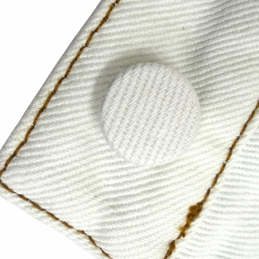Excellent LOUIS VUITTON Denim Jacket LV spray jeans white