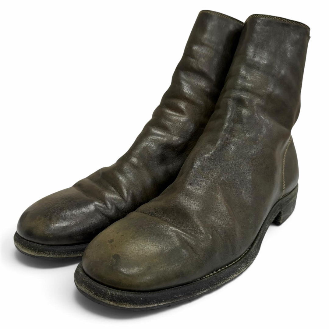 Discounted Very Good GUIDI Ankle boots 986 Back Zip Boot Hor Full Grain