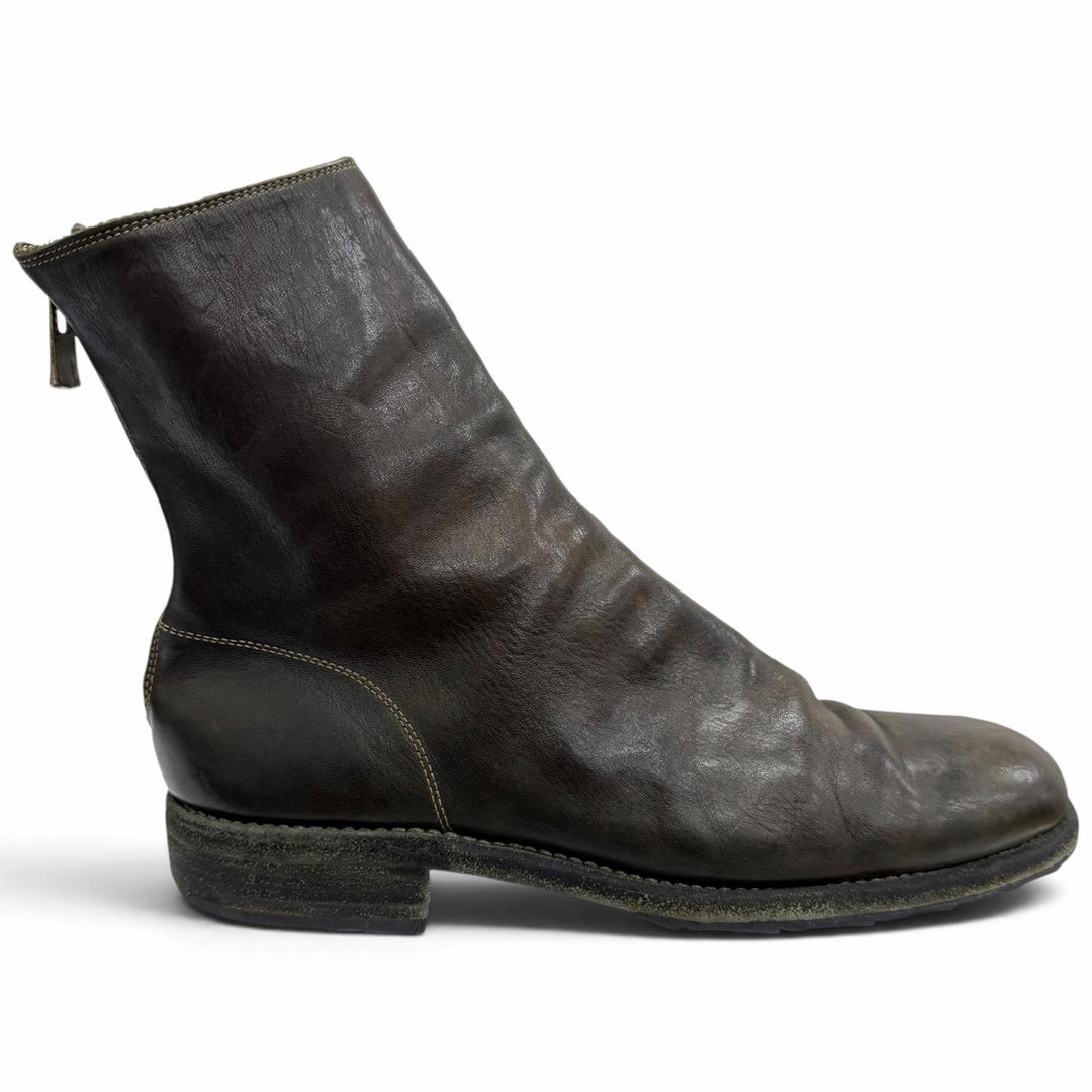 Discounted Very Good GUIDI Ankle boots 986 Back Zip Boot Hor Full Grain