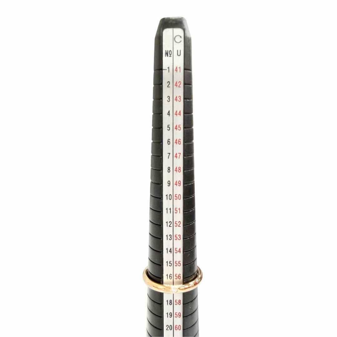 Excellent TIFFANY&Co. Ring ring Stacking band ring Ring with 1 diamond, 750 (PG)