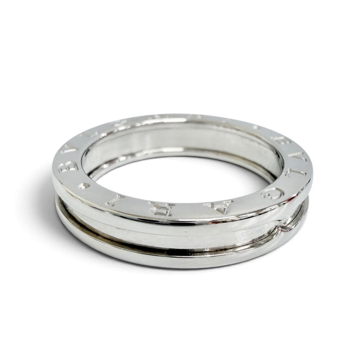 Excellent BVLGARI Ring ring B.zero1 1 band ring 750 WG White gold 750 mens