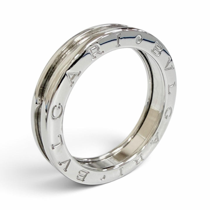 Excellent BVLGARI Ring ring B.zero1 1 band ring 750 WG White gold 750 mens