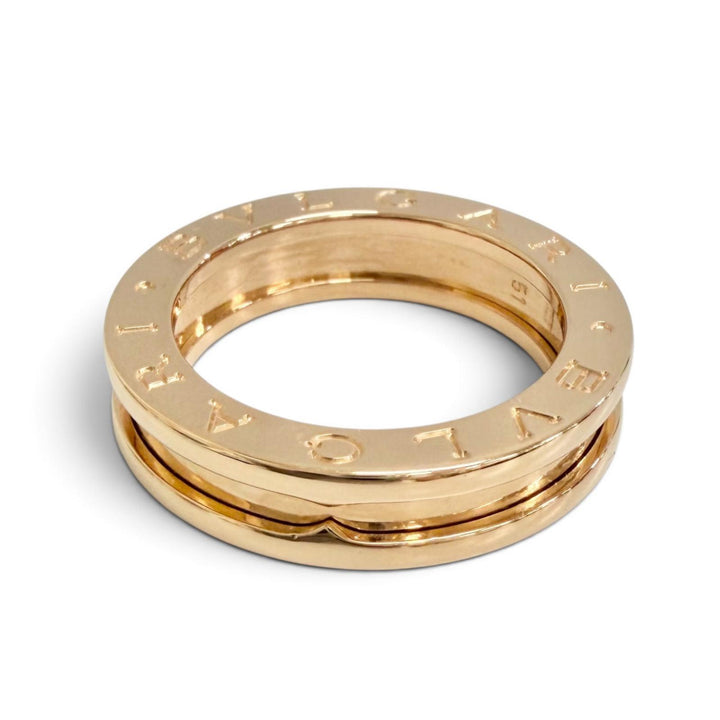 Excellent BVLGARI Ring ring B.zero1 1 band ring 750 PG Pink gold 750 Women