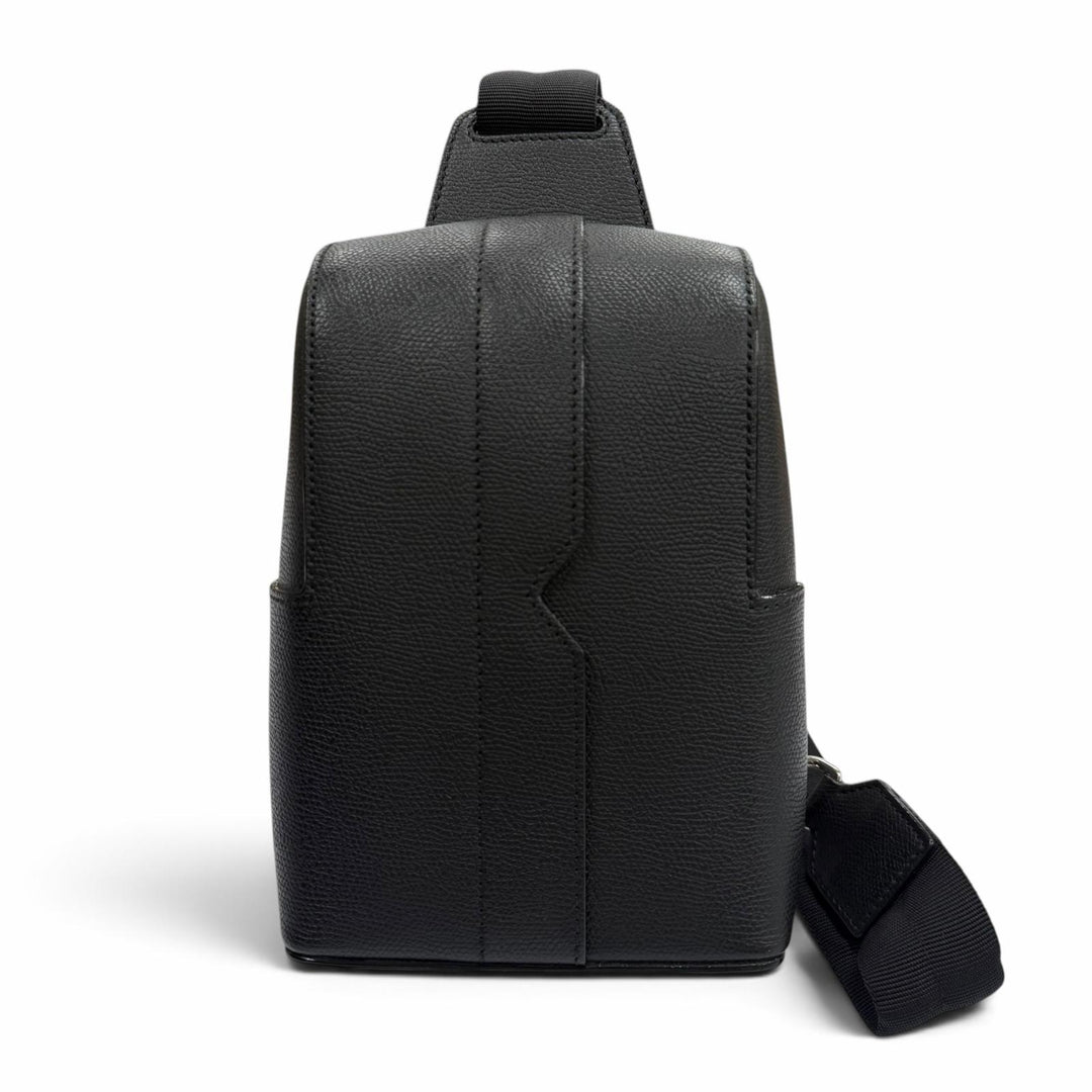 Excellent Valextra Sling bag black Calfskin Leather mens