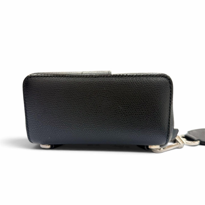 Excellent Valextra Sling bag black Calfskin Leather mens