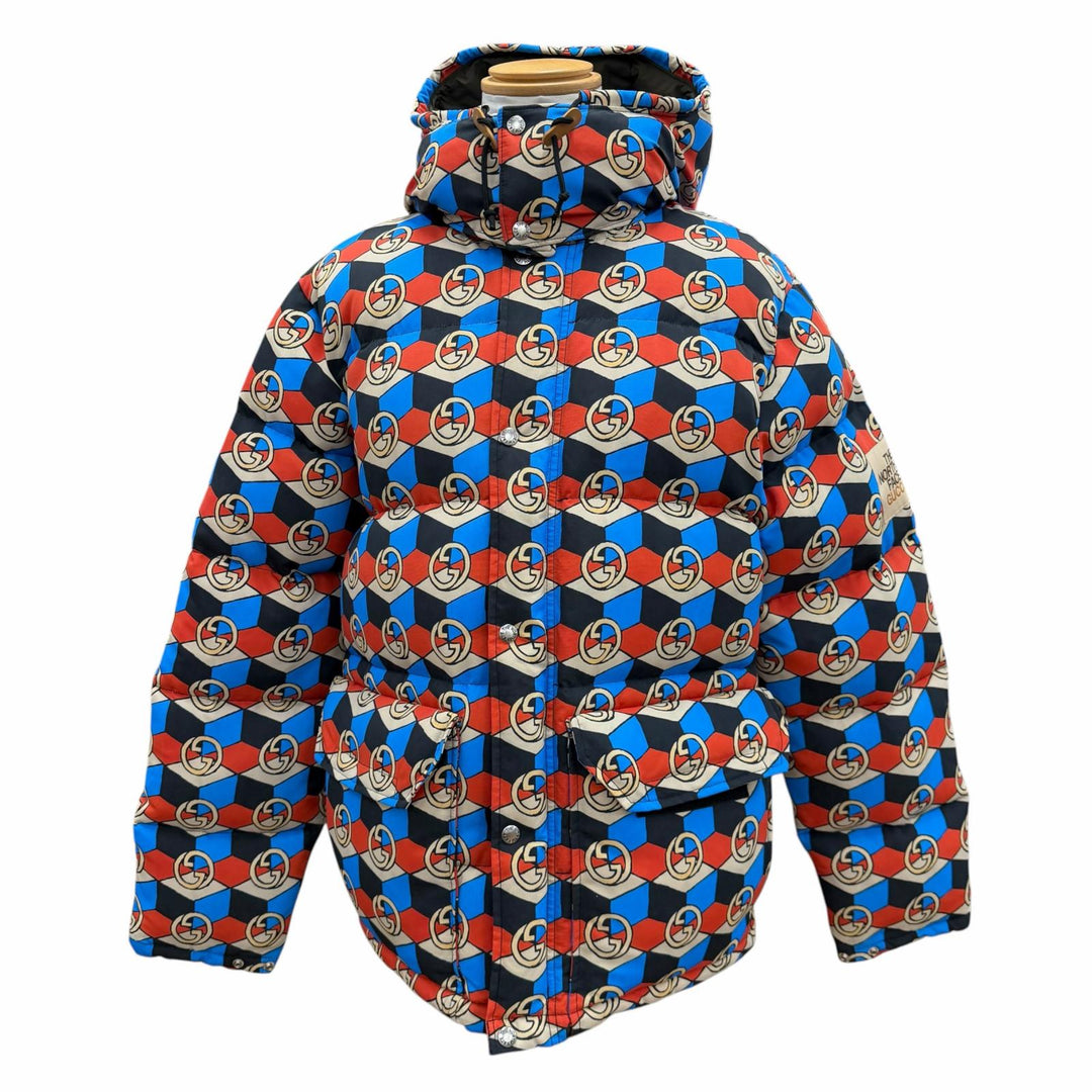 Excellent GUCCI THE NORTH FACE Down jacket multicolor mens M 648862