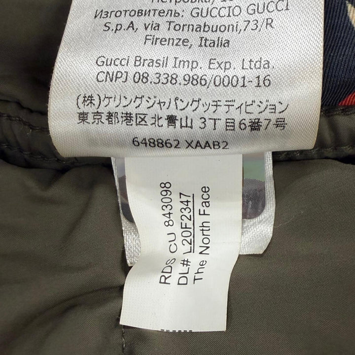 Excellent GUCCI THE NORTH FACE Down jacket multicolor mens M 648862
