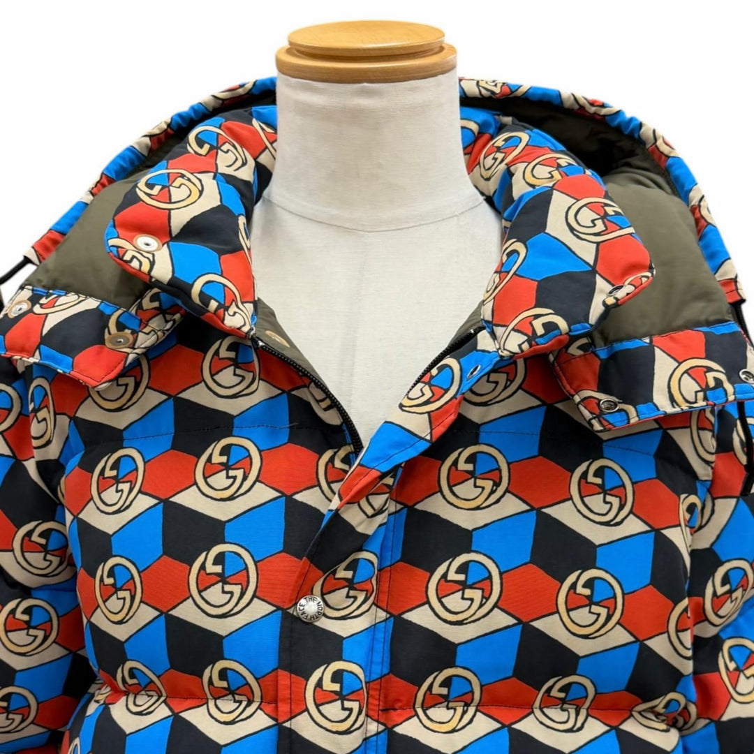 Excellent GUCCI THE NORTH FACE Down jacket multicolor mens M 648862