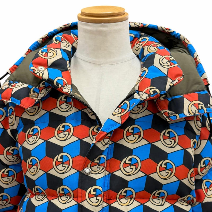 Excellent GUCCI THE NORTH FACE Down jacket multicolor mens M 648862