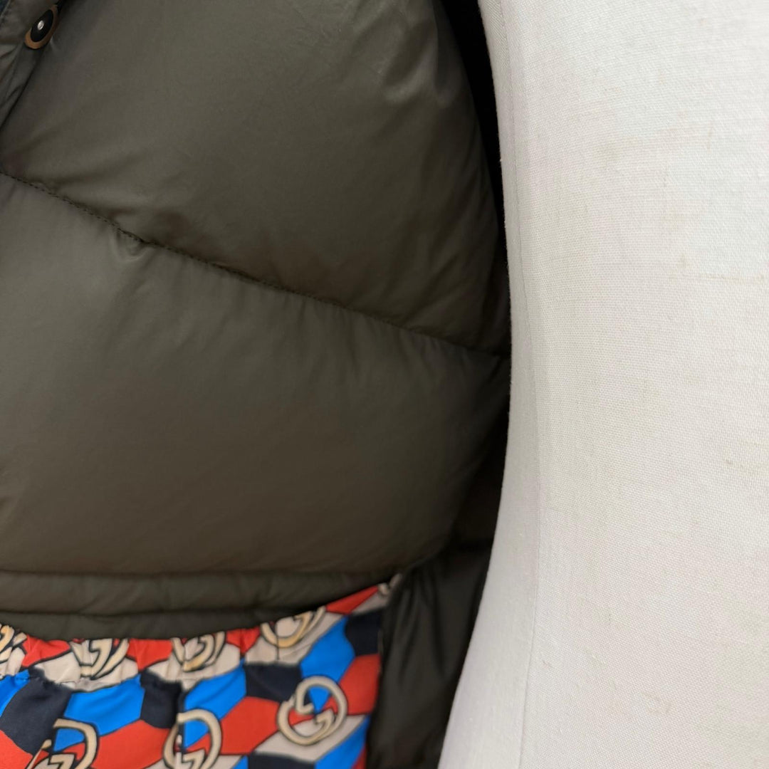 Excellent GUCCI THE NORTH FACE Down jacket multicolor mens M 648862