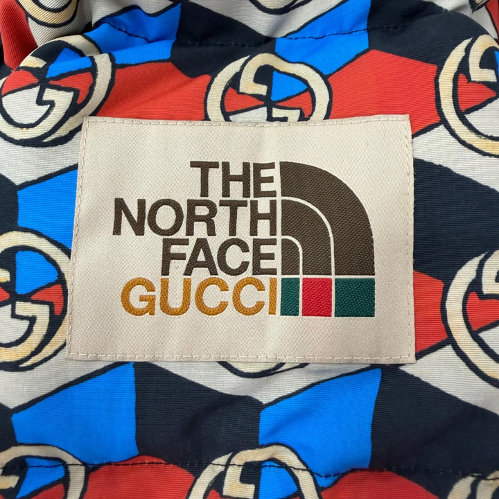 Excellent GUCCI THE NORTH FACE Down jacket multicolor mens M 648862