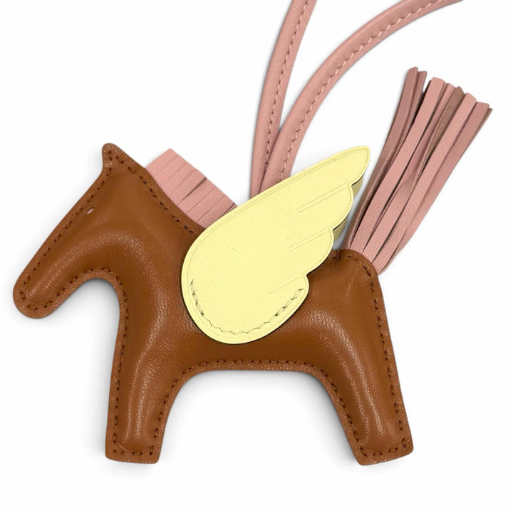 Excellent HERMES Bag charm Rodeo Charm Pegasus PM leather Women