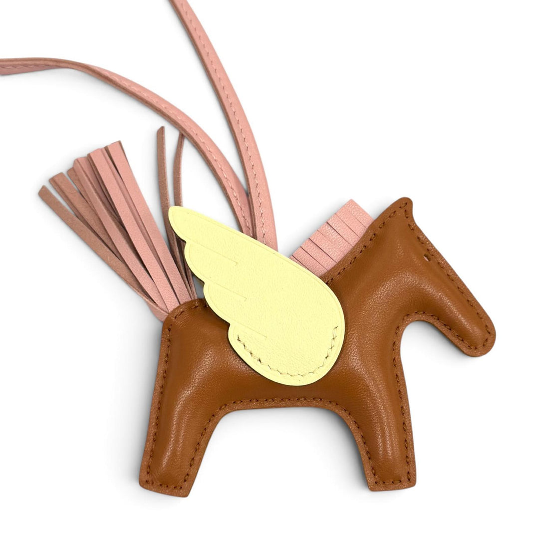 Excellent HERMES Bag charm Rodeo Charm Pegasus PM leather Women