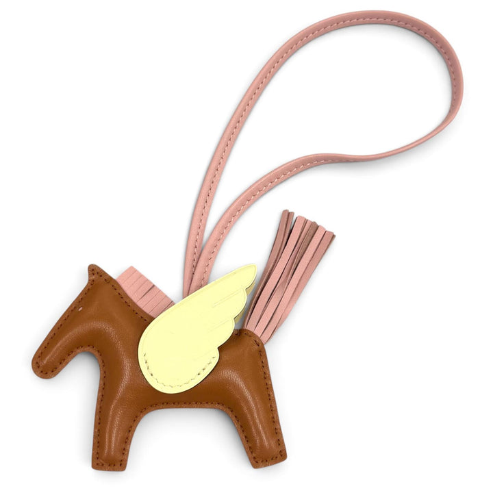 Excellent HERMES Bag charm Rodeo Charm Pegasus PM leather Women