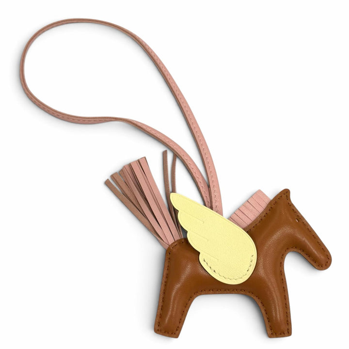 Excellent HERMES Bag charm Rodeo Charm Pegasus PM leather Women