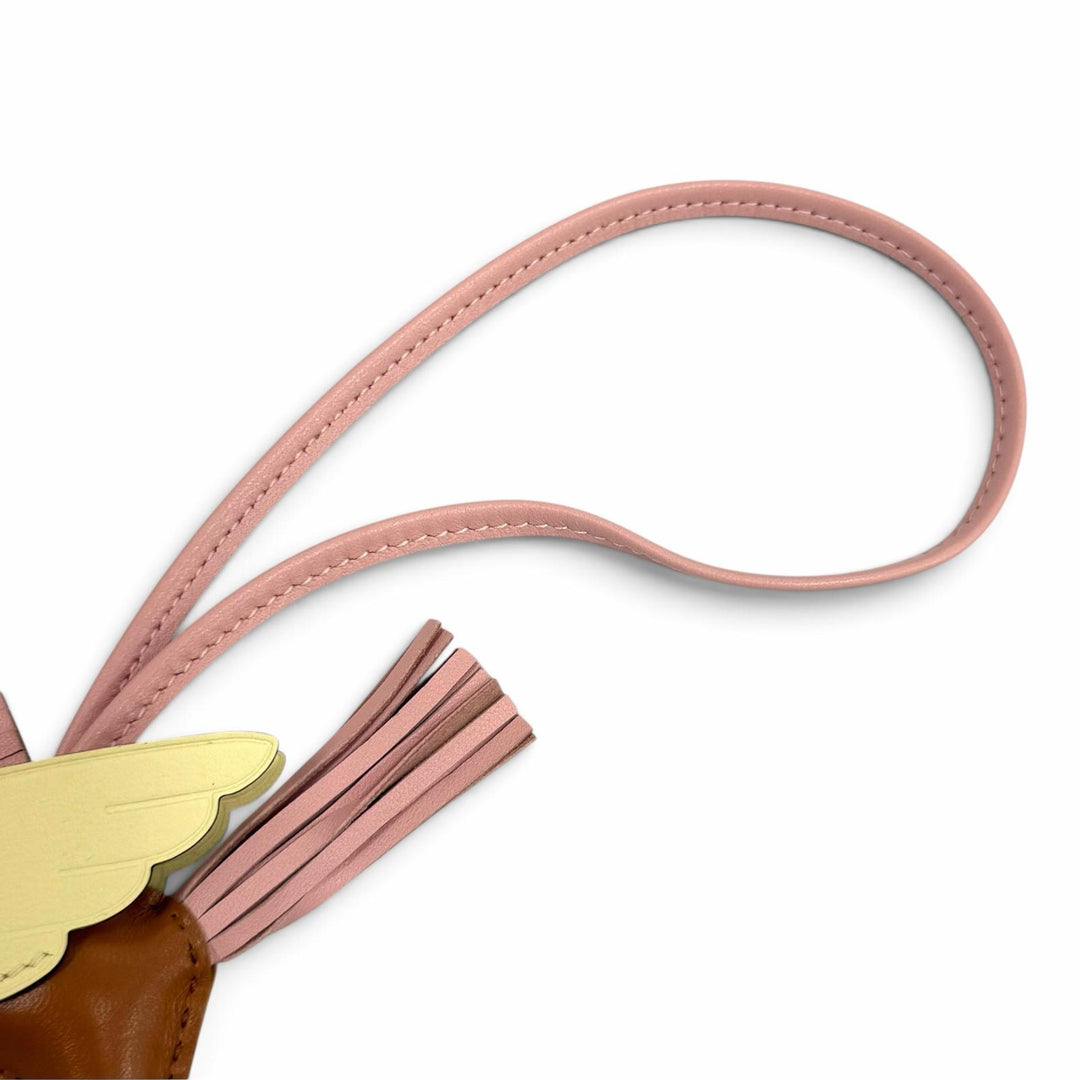 Excellent HERMES Bag charm Rodeo Charm Pegasus PM leather Women