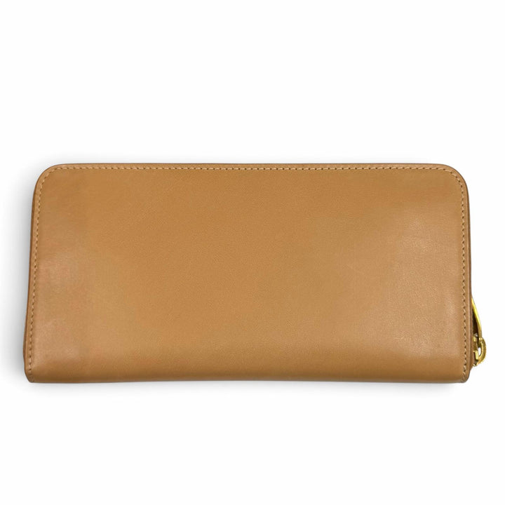 Pristine SAINT LAURENT PARIS Purse light brown leather Women 687054