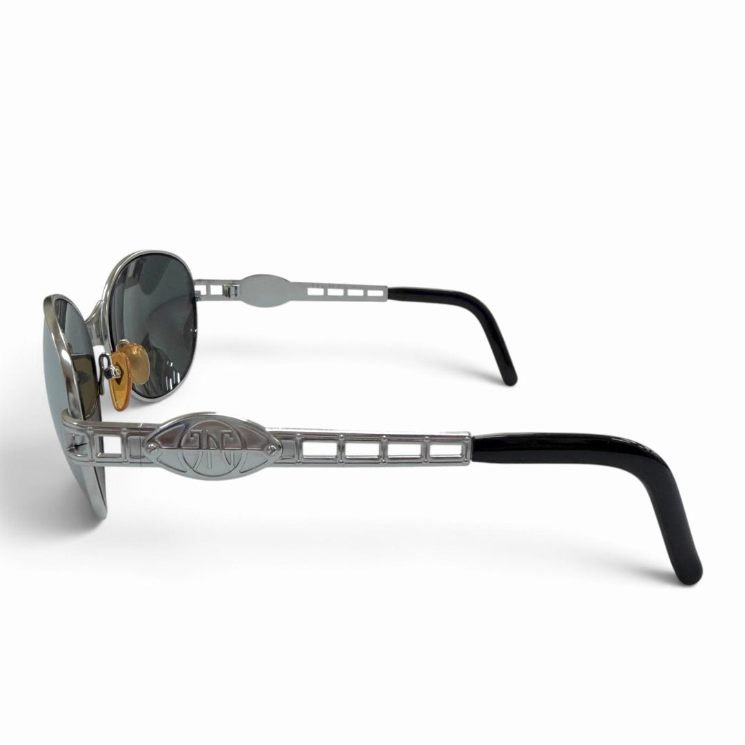 Excellent JEAN-PAUL GAULTIER sunglasses mirror lens eyewear Silver mens 58-6112