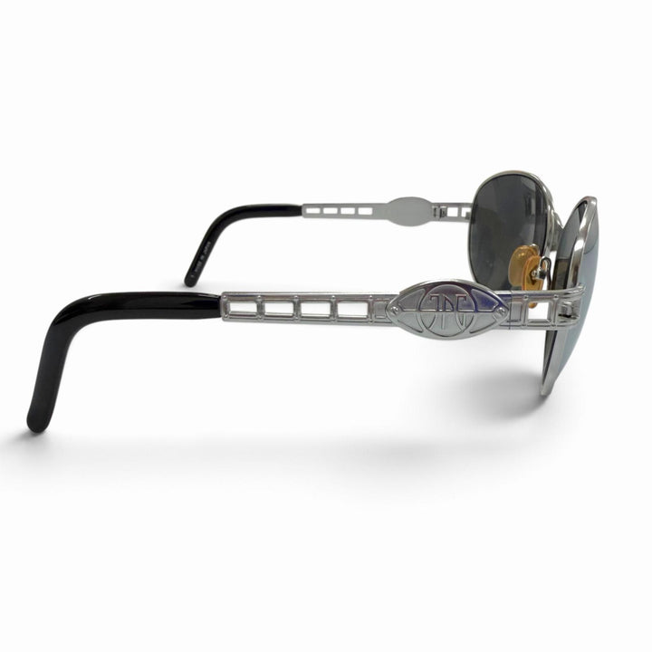 Excellent JEAN-PAUL GAULTIER sunglasses mirror lens eyewear Silver mens 58-6112